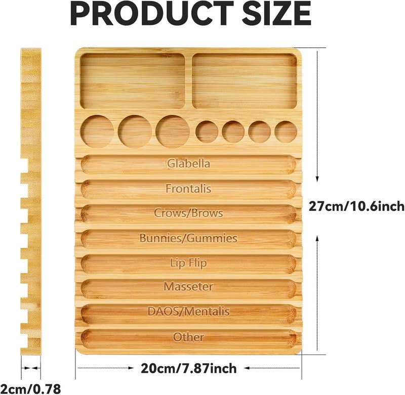 Verigud Aesthetic Practitioner Syringe Tray with Vials Holder, 3-in-1 Bamboo Syringe Organizer for Aestheticians - Image 5